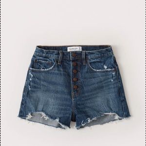 Abercrombie Curve Love High Rise Mom Shorts